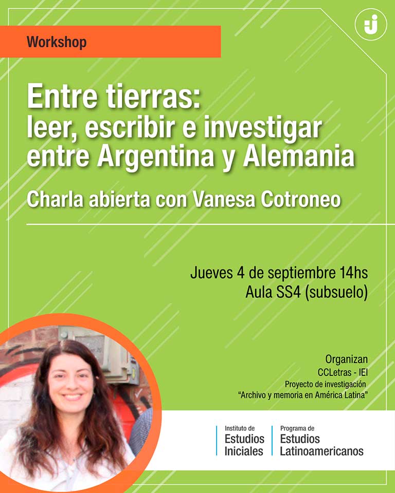 Workshop Entre tierras: leer, escribir e investigar entre Argentina y Alemania